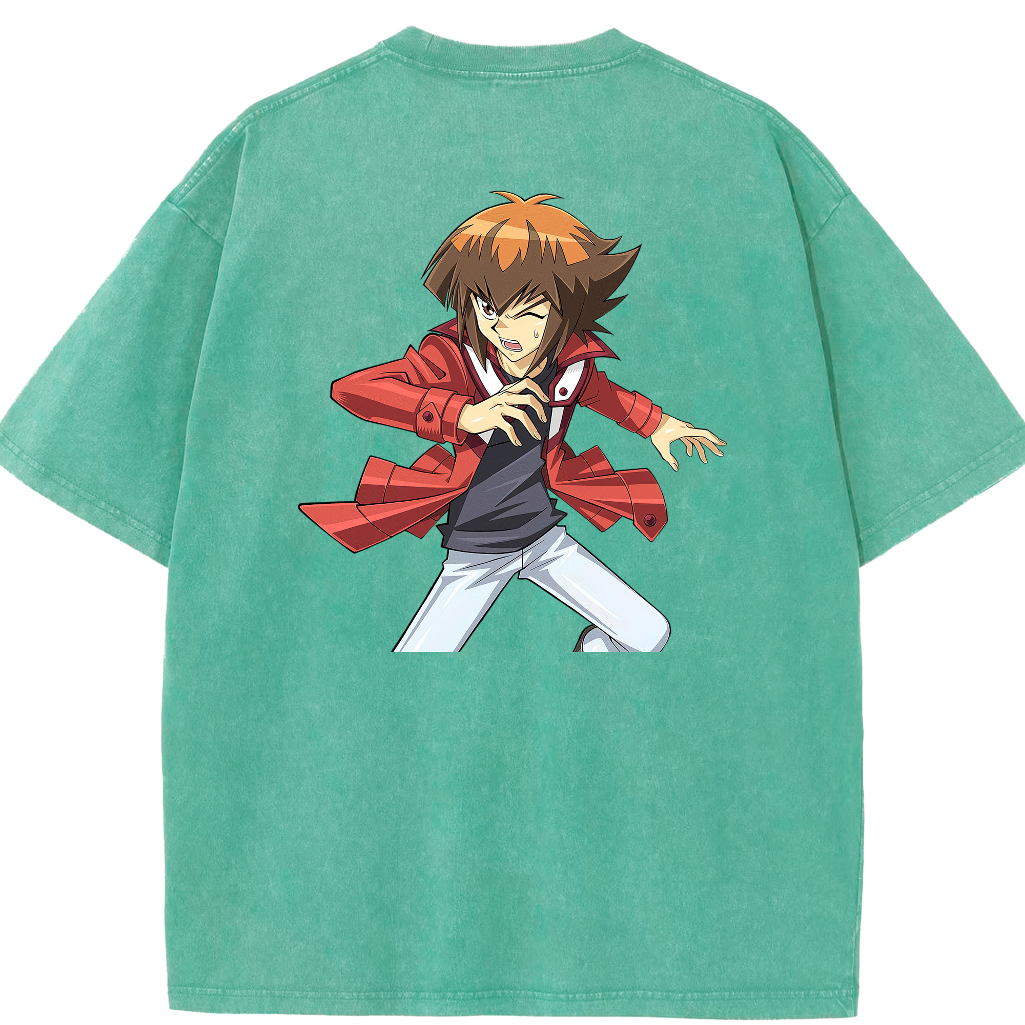 （画像用） 遊☆戯☆王 Yu-Gi-Oh! 綿100% ヴィンテージ風 半袖Tシャツ（背面プリント）